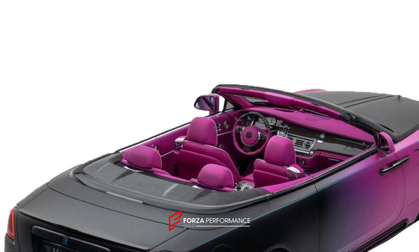 FORGED CARBON COVER FOLDING TOP COMPARTMENT LID for ROLLS-ROYCE DAWN  Set includes:  Cover Folding Top Compartment Lid