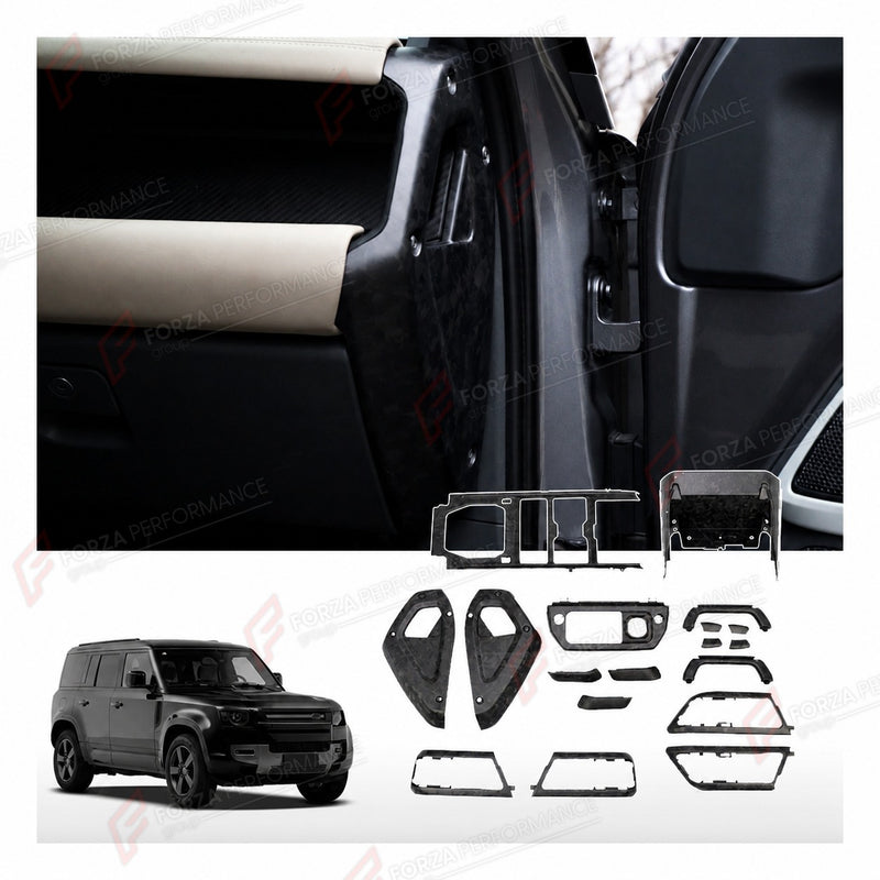 FORGED CARBON FIBER INTERIOR TRIM KIT for LAND ROVER DEFENDER 110 L663 2020+