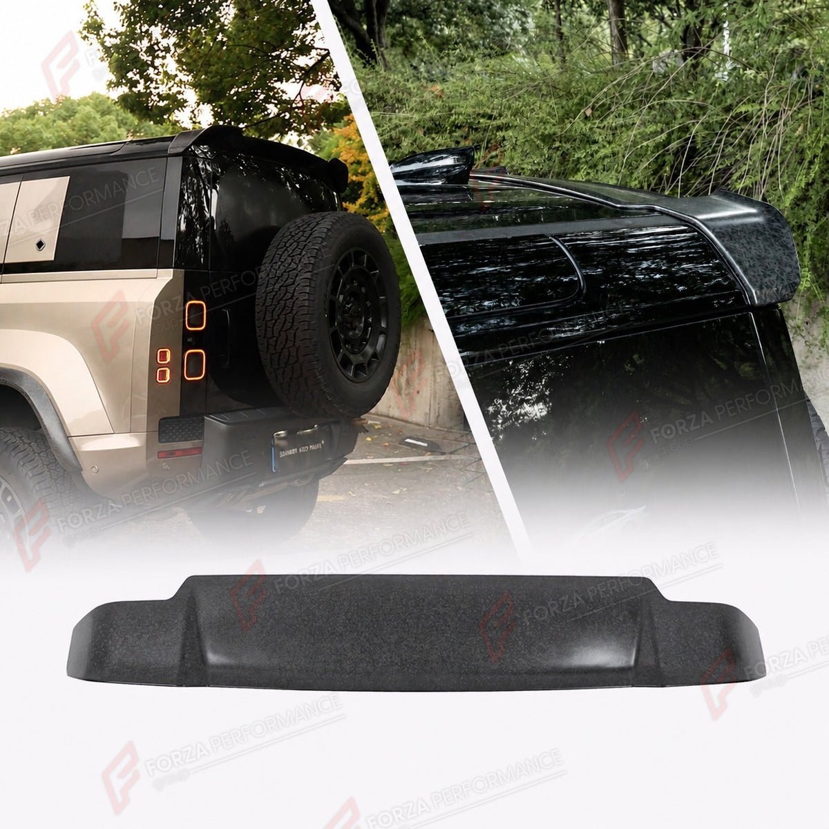 FORGED CARBON FIBER ROOF SPOILER for LAND ROVER DEFENDER 90 110 130 L663 2020+
Set includes:

Roof Spoiler
Material: Forged Carbon Fiber

NOTE: Professional installation is required.