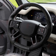 FORGED CARBON FIBER STEERING WHEEL for LAND ROVER DEFENDER 110 L663 2020+
Set includes:

Steering Wheel
Material: Forged Carbon Fiber

NOTE: Professional installation is required.