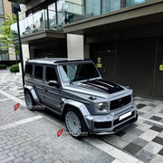 FORGED CARBON FRONT LIP for MERCEDES BENZ G CLASS G63 W463A W464 2019+
Set includes:

Front Lip
Material: Forged Carbon

NOTE: Professional installation is required.