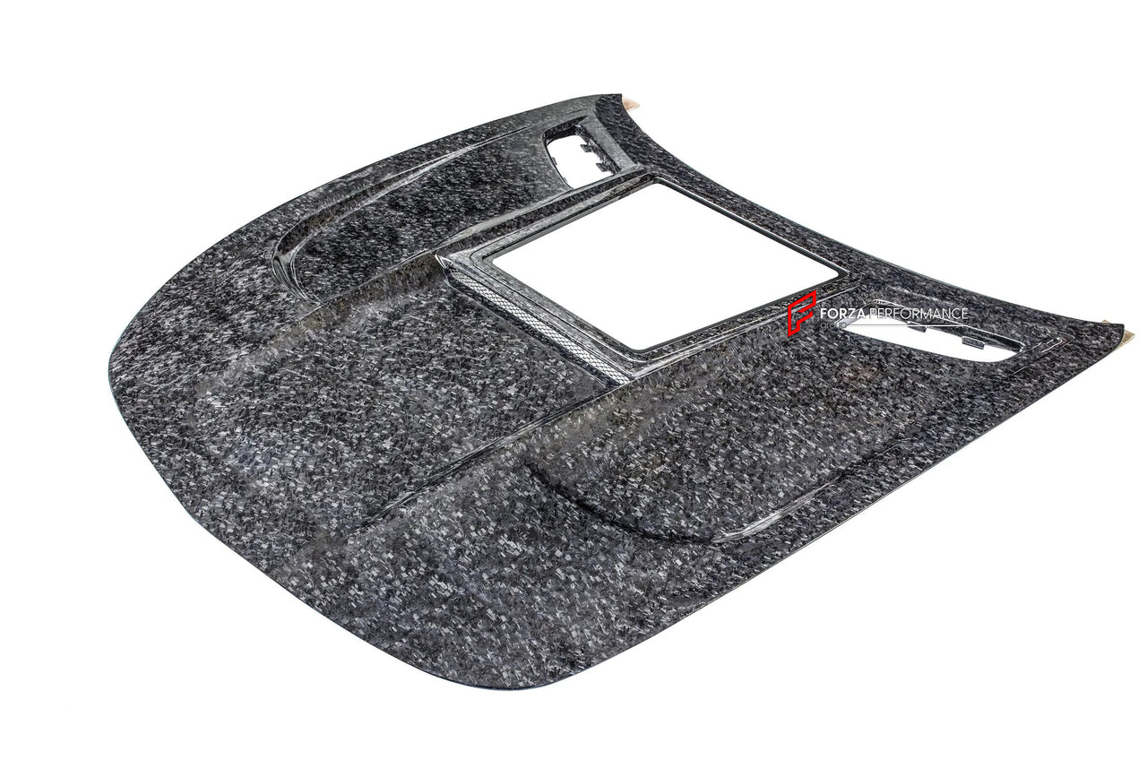 FORGED CARBON HOOD BONNET for MERCEDES BENZ C190 AMG GT GTS GTC GTR | BLACK SERIES STYLE

Set includes:

Hood Bonnet

Material: Carbon