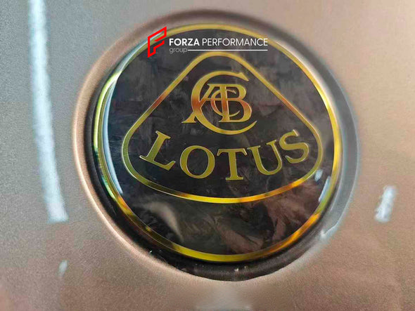 FORGED CARBON HOOD EMBLEM LOGO for LOTUS EMIRA | ELETRE

Set includes:

Hood Emblem Logo

Material: Forged Carbon

You can customize the color.

Note: Professional installation is required.

CONTACT US FOR PRICING

Payment ►
Visa
Mastercard
PayPal with a credit card (add 4.4% at checkout)
Payoneer
Cryptocurrency
Shipment ►
By express DHL/UPS/TNT/FedEx
To the local international airport
Special line by air
Special line by the sea
To Europe and the UK by train

Please let us know which shipping option you pre