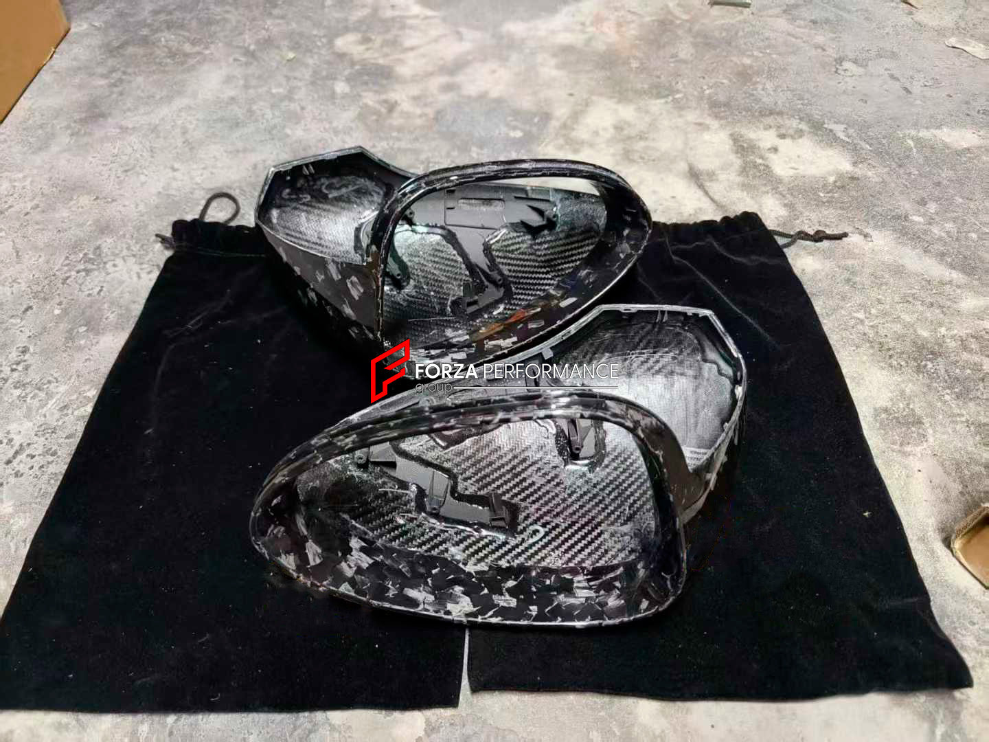 FORGED CARBON SIDE MIRROR COVERS for PORSCHE PANAMERA 972 2024+