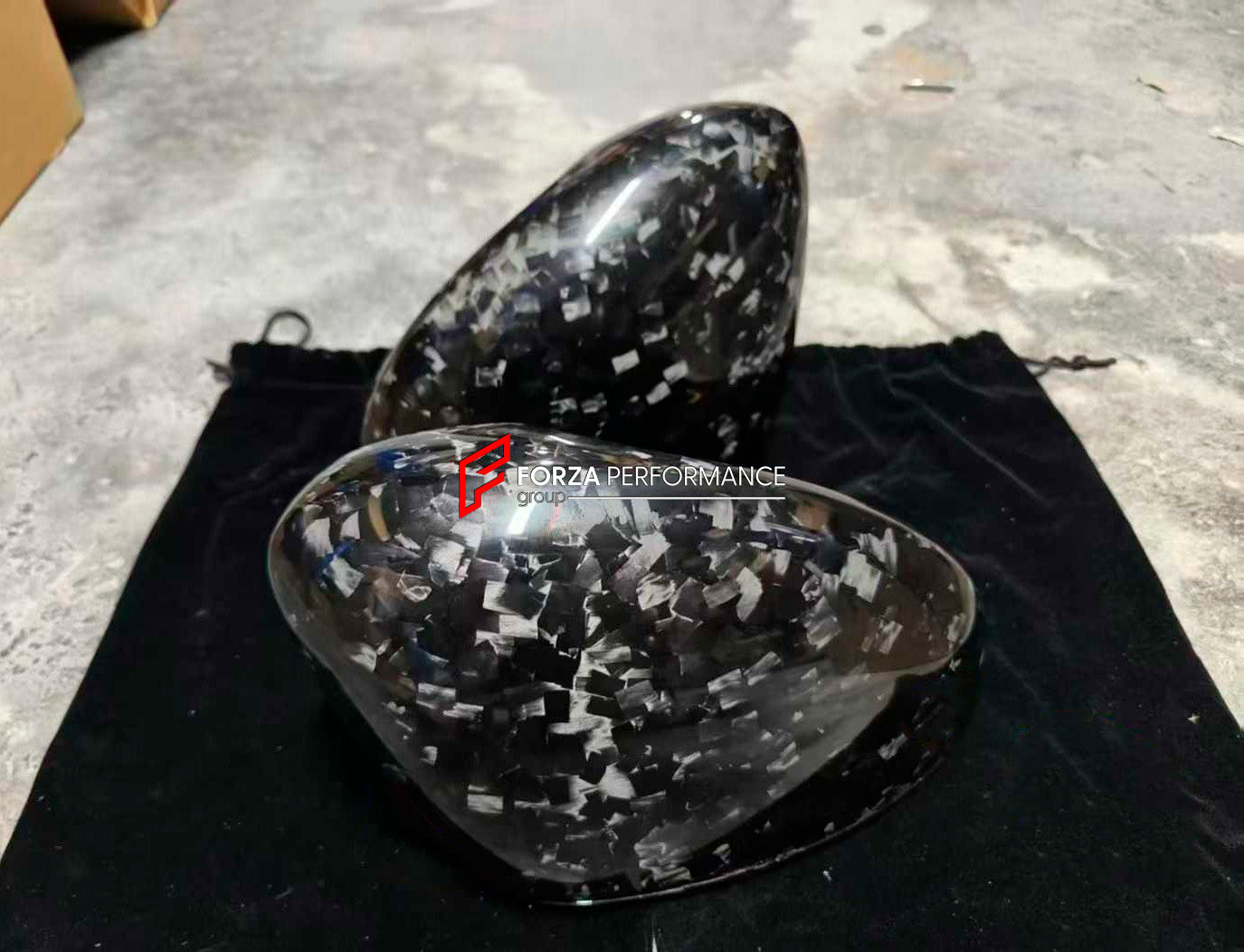 FORGED CARBON SIDE MIRROR COVERS for PORSCHE PANAMERA 972 2024+