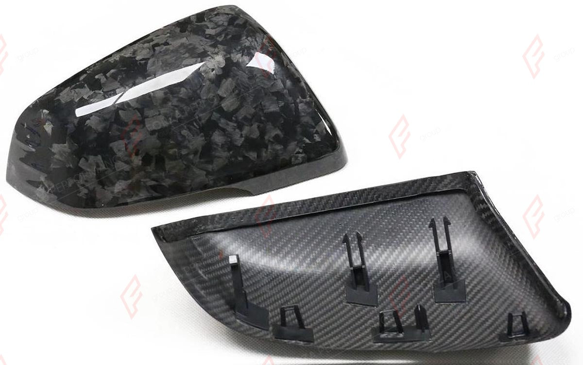 FORGED CARBON SIDE MIRROR COVERS for TOYOTA SUPRA A90 A91 2019+
Set includes:

Side Mirror Covers
Material: Forged Carbon

NOTE: Professional installation is required.