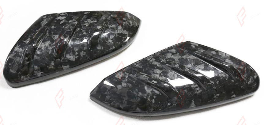 FORGED CARBON SIDE MIRROR COVERS STICK ON for HONDA CIVIC 10TH GEN FC FK 2016 - 2021 Mugen Style
Set includes:

Side Mirror Covers
Material: Forged Carbon

NOTE: Add-on type - installs over the original part. Professional installation is required.