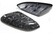 FORGED CARBON SIDE MIRROR COVERS STICK ON for HONDA CIVIC 10TH GEN FC FK 2016 - 2021 Mugen Style
Set includes:

Side Mirror Covers
Material: Forged Carbon

NOTE: Add-on type - installs over the original part. Professional installation is required.