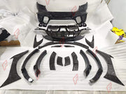 FORGED CARBON WIDE BODY KIT for FERRARI PUROSANGUE 2023+ FORZA PERFORMANCE custom fit Mansory Style

Set includes:
Front Bumper
Front Lip
Hood Bonnet
Front Fender Trims
Fender Flares
Side Skirts
Rear Bumper
Rear Diffuser
Rear Wing Spoiler
Exhaust Tips

Material: Forged Carbon

NOTE: Professional installation is required.