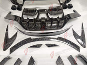 FORGED CARBON WIDE BODY KIT for FERRARI PUROSANGUE 2023+ FORZA PERFORMANCE custom fit Mansory Style

Set includes:
Front Bumper
Front Lip
Hood Bonnet
Front Fender Trims
Fender Flares
Side Skirts
Rear Bumper
Rear Diffuser
Rear Wing Spoiler
Exhaust Tips

Material: Forged Carbon

NOTE: Professional installation is required.