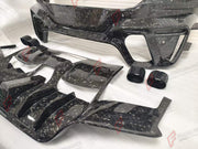 FORGED CARBON WIDE BODY KIT for FERRARI PUROSANGUE 2023+ FORZA PERFORMANCE custom fit Mansory Style

Set includes:
Front Bumper
Front Lip
Hood Bonnet
Front Fender Trims
Fender Flares
Side Skirts
Rear Bumper
Rear Diffuser
Rear Wing Spoiler
Exhaust Tips

Material: Forged Carbon

NOTE: Professional installation is required.