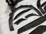 FORGED CARBON WIDE BODY KIT for FERRARI PUROSANGUE 2023+ FORZA PERFORMANCE custom fit Mansory Style

Set includes:
Front Bumper
Front Lip
Hood Bonnet
Front Fender Trims
Fender Flares
Side Skirts
Rear Bumper
Rear Diffuser
Rear Wing Spoiler
Exhaust Tips

Material: Forged Carbon

NOTE: Professional installation is required.