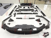 DRY CARBON WIDE BODY KIT for TESLA CYBERTRUCK 2023+ FORZA PERFORMANCE custom fit Mansory Style

Set includes:
Front Bumper with DRL Light Bar
Front Panel
Hood Bonnet
Roof Panel
Roof LED Bar
Fender Flares
Side Mirror Covers
Side Skirts
C Pillar Panels
Window Trims
Trunk Panel
Rear Spoiler
Rear Panel
Rear Diffuser

Material: Dry Carbon

NOTE: Professional installation is required.
