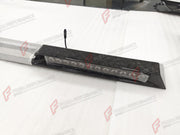 DRY CARBON WIDE BODY KIT for TESLA CYBERTRUCK 2023+ FORZA PERFORMANCE custom fit Mansory Style

Set includes:
Front Bumper with DRL Light Bar
Front Panel
Hood Bonnet
Roof Panel
Roof LED Bar
Fender Flares
Side Mirror Covers
Side Skirts
C Pillar Panels
Window Trims
Trunk Panel
Rear Spoiler
Rear Panel
Rear Diffuser

Material: Dry Carbon

NOTE: Professional installation is required.