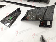 DRY CARBON WIDE BODY KIT for TESLA CYBERTRUCK 2023+ FORZA PERFORMANCE custom fit Mansory Style

Set includes:
Front Bumper with DRL Light Bar
Front Panel
Hood Bonnet
Roof Panel
Roof LED Bar
Fender Flares
Side Mirror Covers
Side Skirts
C Pillar Panels
Window Trims
Trunk Panel
Rear Spoiler
Rear Panel
Rear Diffuser

Material: Dry Carbon

NOTE: Professional installation is required.