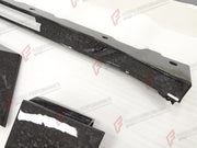 DRY CARBON WIDE BODY KIT for TESLA CYBERTRUCK 2023+ FORZA PERFORMANCE custom fit Mansory Style

Set includes:
Front Bumper with DRL Light Bar
Front Panel
Hood Bonnet
Roof Panel
Roof LED Bar
Fender Flares
Side Mirror Covers
Side Skirts
C Pillar Panels
Window Trims
Trunk Panel
Rear Spoiler
Rear Panel
Rear Diffuser

Material: Dry Carbon

NOTE: Professional installation is required.