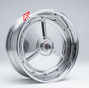 FORGED CLASSIC WHEELS RIMS for CHEVROLET IMPALA 1964 Forza Performance Polished 3 Spoke Knock Off style design wheels