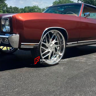 FORGED CLASSIC WHEELS RIMS for CHEVROLET MONTE CARLO SS 1970 custom fit BILLET SPECIALTIES BLVD93 WHEELS