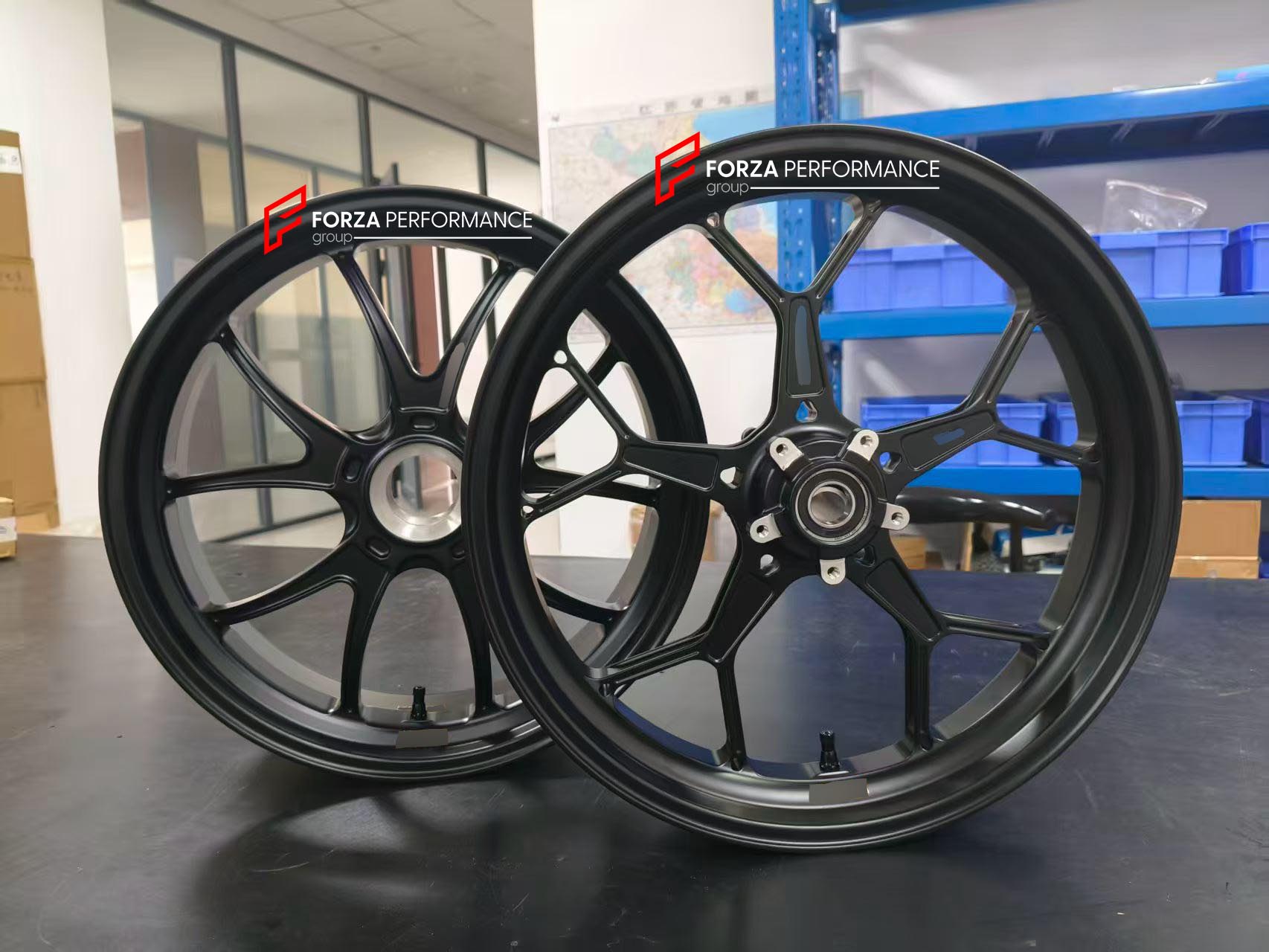 FORGED MAGNESIUM WHEELS RIMS for DUCATI V4 V4S V4R 2018+ Forza Performance custom fit buy Marchesini M10 RR Kompe Motard style design wheels