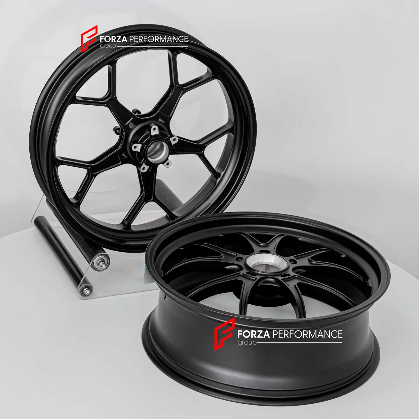 FORGED MAGNESIUM WHEELS RIMS for DUCATI V4 V4S V4R 2018+ Forza Performance custom fit buy Marchesini M10 RR Kompe Motard style design wheels