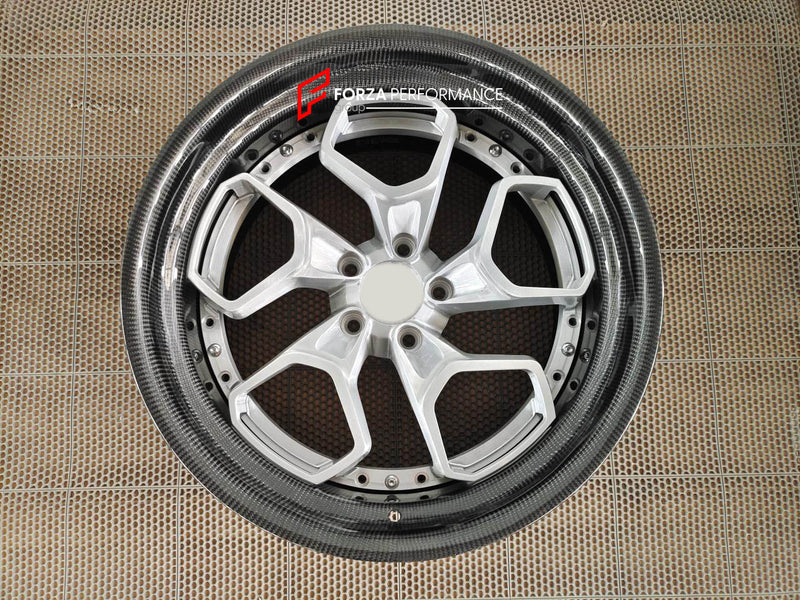 3-PIECE FORGED WHEELS WITH CARBON BARREL FOR ALL MODELS