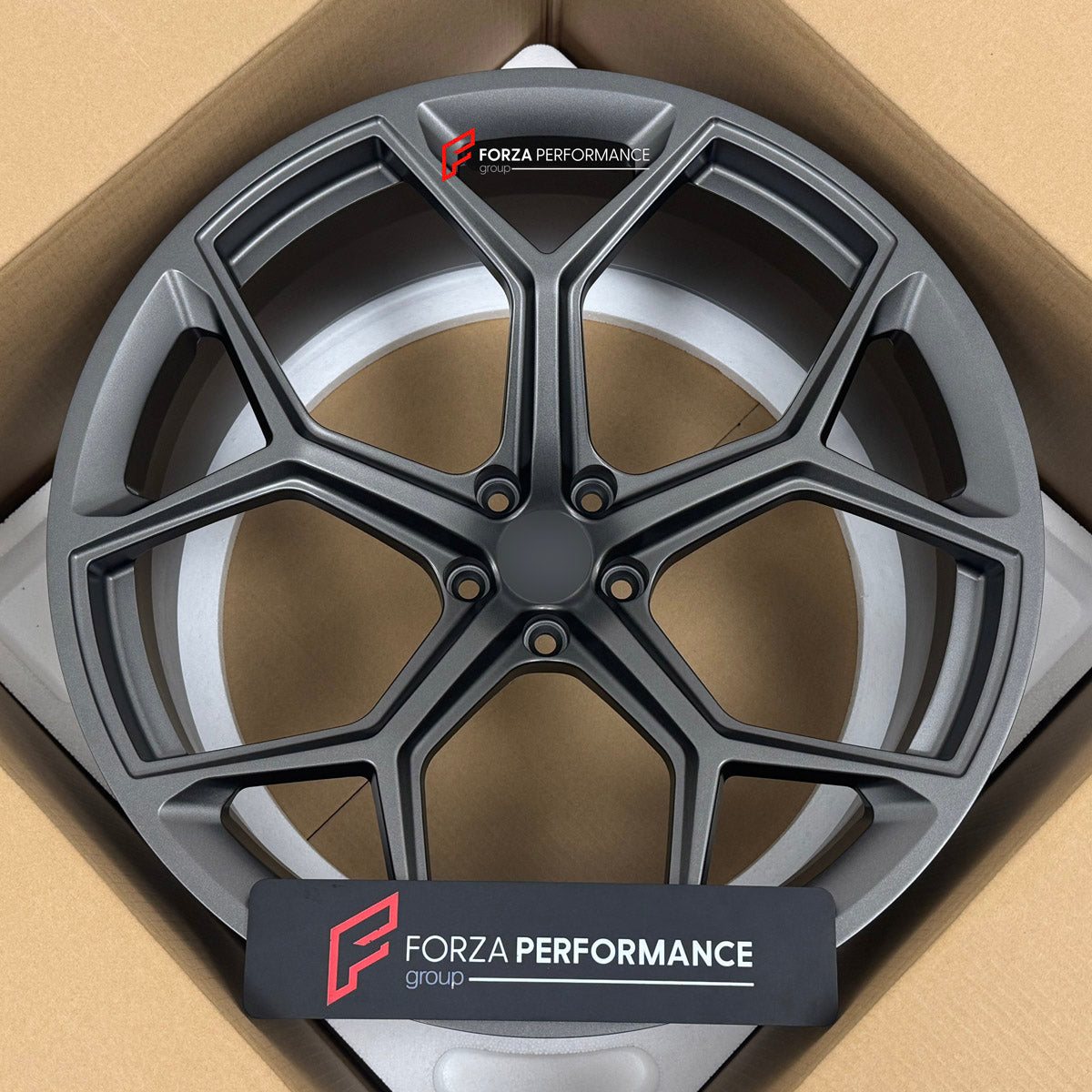 We manufactured premium quality forged wheels rims for our client's Audi RS Q8 4M 2019 - 2024 with the following specifications:

WHEEL SIZE:

Front: 23 x 10.5 ET 18
Rear: 23 x 10.5 ET 18
PCD: 5 x 112
CB: 66.5
Finish: Satin Gunmetal
Material: 6061-T6 Forged Aluminum
THIS WHEEL DESIGN CAN BE CUSTOM-MADE FOR YOUR CAR IN ANY SIZE AND COLOR OPTIONS
Available in monoblock, 2-piece, 3-piece, duoblock, beadlock
3D wheel renderings are provided according to the exact dimensions and specifications requested by the c