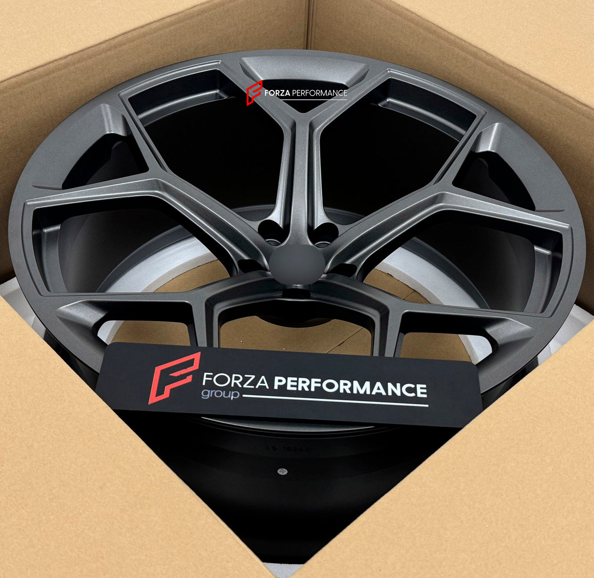 We manufactured premium quality forged wheels rims for our client's Audi RS Q8 4M 2019 - 2024 with the following specifications:

WHEEL SIZE:

Front: 23 x 10.5 ET 18
Rear: 23 x 10.5 ET 18
PCD: 5 x 112
CB: 66.5
Finish: Satin Gunmetal
Material: 6061-T6 Forged Aluminum
THIS WHEEL DESIGN CAN BE CUSTOM-MADE FOR YOUR CAR IN ANY SIZE AND COLOR OPTIONS
Available in monoblock, 2-piece, 3-piece, duoblock, beadlock
3D wheel renderings are provided according to the exact dimensions and specifications requested by the c