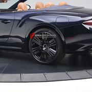 We manufacture premium quality forged wheels rims for BENTLEY CONTINENTAL GTC MULLINER in any design, size, color.

Wheels sizes:

Front: 21 x 9 ET 61

Rear: 21 x 10.5 ET 52

Finishing: Any