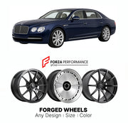 21 INCH FORGED WHEELS RIMS for BENTLEY FLYING SPUR I 2013 - 2019 FORZA PERFORMANCE Mansory Style

We manufacture premium quality forged wheels rims for Bentley Flying Spur I 2013 - 2019 in any design, size, color.

THIS WHEEL DESIGN CAN BE CUSTOM-MADE FOR YOUR CAR IN ANY SIZE AND COLOR OPTIONS
Available in monoblock, 2-piece, 3-piece, duoblock, beadlock
3D wheel renderings are provided according to the exact dimensions and specifications requested by the client, ensuring proper fitment for their car prior t