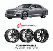 21 INCH FORGED WHEELS RIMS for BENTLEY FLYING SPUR III 2024+ FORZA PERFORMANCE Mansory Style

We manufacture premium quality forged wheels rims for Bentley Flying Spur III 2024+ in any design, size, color.

THIS WHEEL DESIGN CAN BE CUSTOM-MADE FOR YOUR CAR IN ANY SIZE AND COLOR OPTIONS
Available in monoblock, 2-piece, 3-piece, duoblock, beadlock
3D wheel renderings are provided according to the exact dimensions and specifications requested by the client, ensuring proper fitment for their car prior to produc