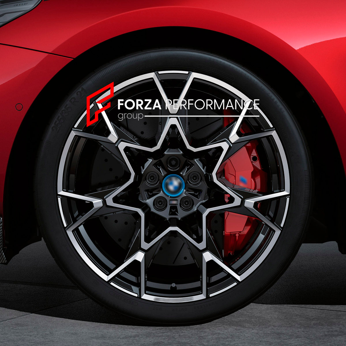 FORGED WHEELS RIMS for BMW 5 SERIES G30 LCI 2021  - 2023 FORZA PERFORMANCE custom fit BMW OEM 943M FROZEN MIDNIGHT GREY WHEELS
