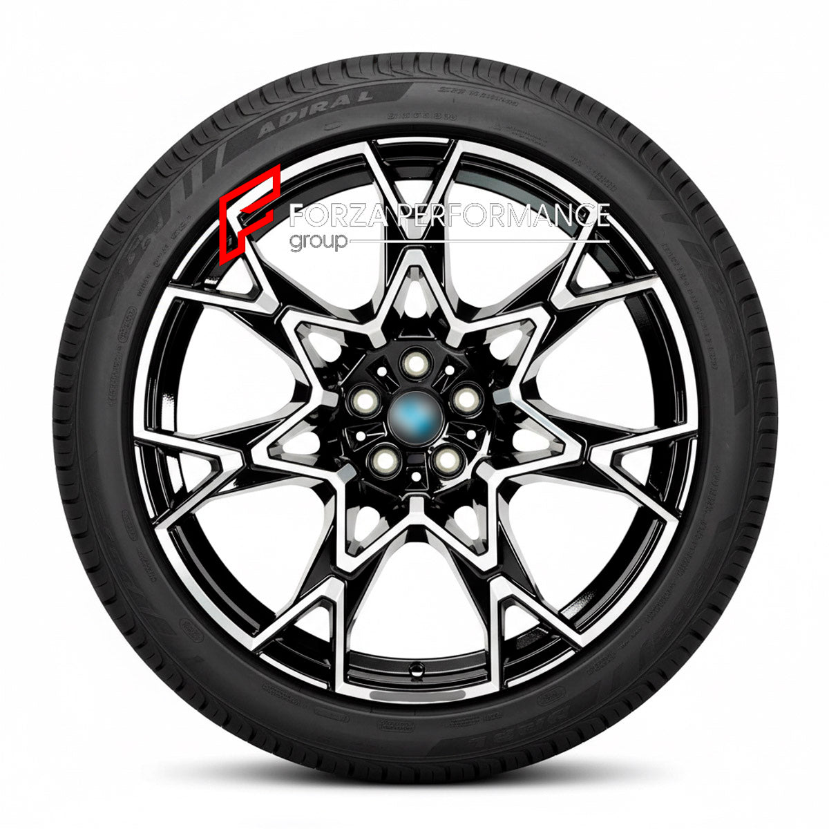 FORGED WHEELS RIMS for BMW 5 SERIES G30 LCI 2021  - 2023 FORZA PERFORMANCE custom fit BMW OEM 943M FROZEN MIDNIGHT GREY WHEELS