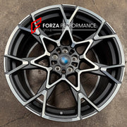 FORGED WHEELS RIMS for BMW 5 SERIES G30 LCI 2021  - 2023 FORZA PERFORMANCE custom fit BMW OEM 943M FROZEN MIDNIGHT GREY WHEELS