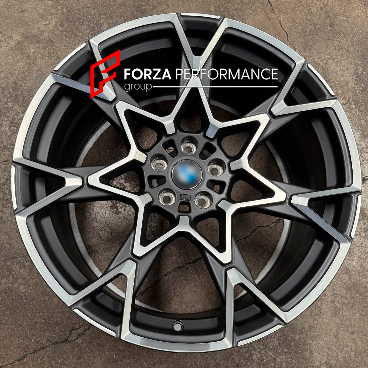 FORGED WHEELS RIMS for BMW 5 SERIES G30 LCI 2021  - 2023 FORZA PERFORMANCE custom fit BMW OEM 943M FROZEN MIDNIGHT GREY WHEELS