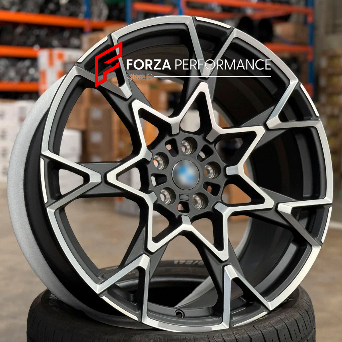 FORGED WHEELS RIMS for BMW 5 SERIES G30 LCI 2021  - 2023 FORZA PERFORMANCE custom fit BMW OEM 943M FROZEN MIDNIGHT GREY WHEELS