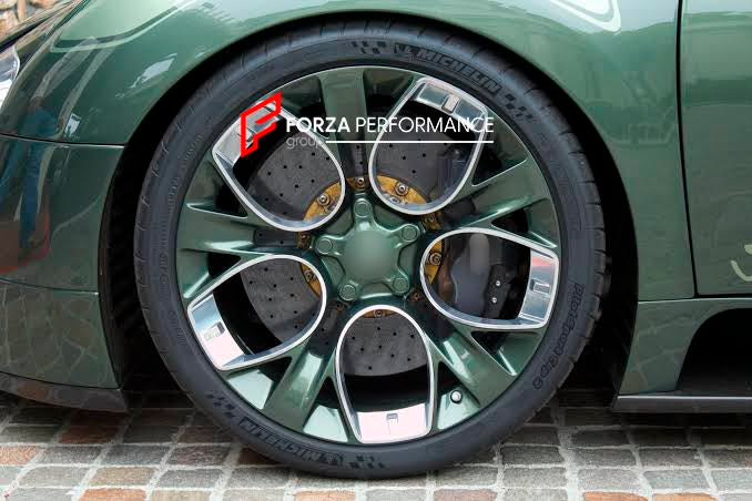 FORGED WHEELS RIMS for BUGATTI CHIRON 2022 Forza Performance custom fit buy OEM Bugatti Chiron Profilée style design wheels