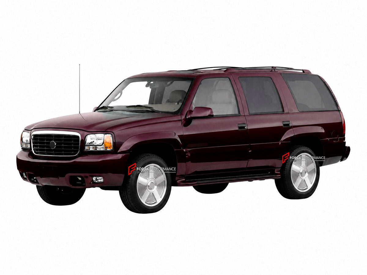 FORGED WHEELS RIMS for CADILLAC ESCALADE I 1999 - 2001 FORZA PERFORMANCE Supernova Prestige Style

We manufacture premium quality forged wheels rims for Cadillac Escalade I 1999 - 2001 in any design, size, color.

WHEEL SIZE:

Front: 16 x 7 ET 31
Rear: 16 x 7 ET 31
PCD: 6 x 139.7
CB: 78.1
Finish: Polished Silver
Material: 6061-T6 Forged Aluminum
THIS WHEEL DESIGN CAN BE CUSTOM-MADE FOR YOUR CAR IN ANY SIZE AND COLOR OPTIONS
Available in monoblock, 2-piece, 3-piece, duoblock, beadlock
3D wheel renderings are