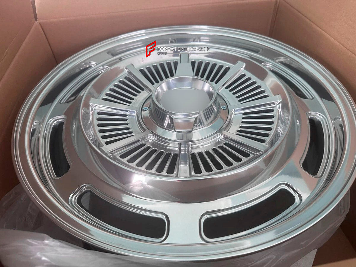 FORGED WHEELS RIMS for CHEVROLET IMPALA I II 1958 - 1960 FORZA PERFORMANCE Outlaw Prestige Style

We manufacture premium quality forged wheels rims for Chevrolet Impala I II 1958 - 1960 in any design, size, color.

WHEEL SIZE:

Front: 15 x 6 ET 10
Rear: 15 x 6 ET 10
PCD: 5 x 120.65
CB: 70.3
Finish: Polished
Material: 6061-T6 Forged Aluminum
THIS WHEEL DESIGN CAN BE CUSTOM-MADE FOR YOUR CAR IN ANY SIZE AND COLOR OPTIONS
Available in monoblock, 2-piece, 3-piece, duoblock, beadlock
3D wheel renderings are prov