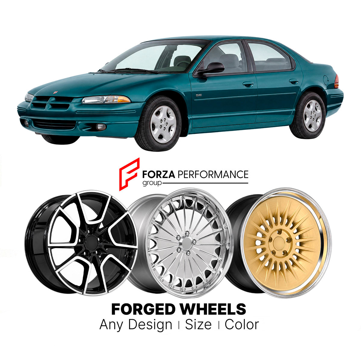 FORGED WHEELS RIMS for DODGE AVENGER SE 1995 - 2014

Custom forged wheels for Dodge Avenger SE 1995 - 2014. Made-to-order monoblock, 2-piece and 3-piece rims in custom sizes, offsets, colors and finishes with guaranteed fitment.

We manufacture premium quality forged wheels rims for Dodge Avenger SE 1995 - 2014 in any design, size, color.

THIS WHEEL DESIGN CAN BE CUSTOM-MADE FOR YOUR CAR IN ANY SIZE AND COLOR OPTIONS
Available in monoblock, 2-piece, 3-piece