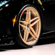 FORGED WHEELS RIMS FOR FERRARI 296 GTB 2023 Forza Performance custom fit buy ANRKY XR-170 Monoblock Sabbia Del Deserto style design wheels