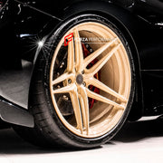 FORGED WHEELS RIMS FOR FERRARI 296 GTB 2023 Forza Performance custom fit buy ANRKY XR-170 Monoblock Sabbia Del Deserto style design wheels