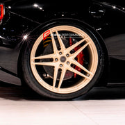 FORGED WHEELS RIMS FOR FERRARI 488 GTB 2018 Forza Performance custom fit buy ANRKY XR-170 Monoblock Sabbia Del Deserto style design wheels