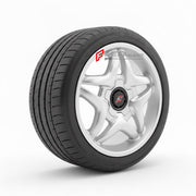 We manufacture premium quality forged wheels rims for Ferrari F50 1995 - 1997 in any design, size, color.

WHEEL SIZE:

Front: 18 x 8.5 ET 52
Rear: 18 x 13 ET 45
PCD: 5 x 108
CB: 67.1
Finish: Silver
Material: 6061-T6 Forged Aluminum
THIS WHEEL DESIGN CAN BE CUSTOM-MADE FOR YOUR CAR IN ANY SIZE AND COLOR OPTIONS
Available in monoblock, 2-piece, 3-piece, duoblock, beadlock
3D wheel renderings are provided according to the exact dimensions and specifications requested by the client, ensuring proper fitment for