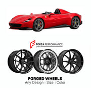 21 INCH FORGED WHEELS RIMS for FERRARI MONZA SP1 2019 - 2023 FORZA PERFORMANCE Mansory Style

We manufacture premium quality forged wheels rims for Ferrari Monza SP1 2019 - 2023 in any design, size, color.

THIS WHEEL DESIGN CAN BE CUSTOM-MADE FOR YOUR CAR IN ANY SIZE AND COLOR OPTIONS
Available in monoblock, 2-piece, 3-piece, duoblock, beadlock
3D wheel renderings are provided according to the exact dimensions and specifications requested by the client, ensuring proper fitment for their car prior to produc