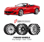 21 INCH FORGED WHEELS RIMS for FERRARI PORTOFINO 2017 - 2021 FORZA PERFORMANCE Mansory Style

We manufacture premium quality forged wheels rims for Ferrari Portofino 2017 - 2021 in any design, size, color.

THIS WHEEL DESIGN CAN BE CUSTOM-MADE FOR YOUR CAR IN ANY SIZE AND COLOR OPTIONS
Available in monoblock, 2-piece, 3-piece, duoblock, beadlock
3D wheel renderings are provided according to the exact dimensions and specifications requested by the client, ensuring proper fitment for their car prior to produc
