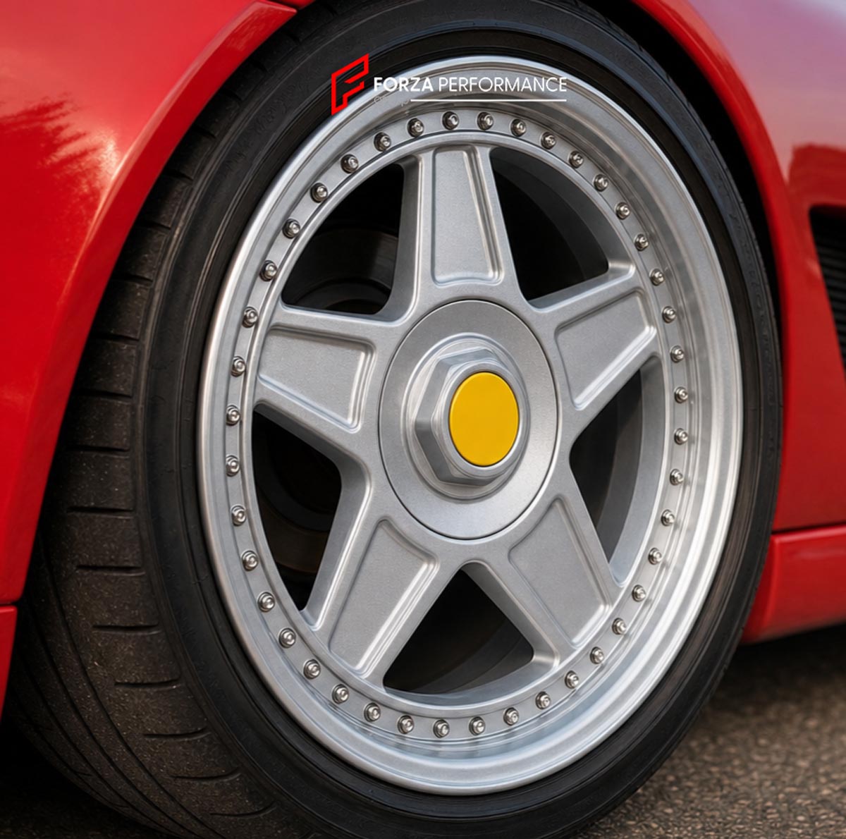 FORGED WHEELS RIMS for FERRARI TESTAROSSA 1984 - 1991 Forza Performance Grotti Cheetah GTA 6 VI Speedline Mistral style design wheels