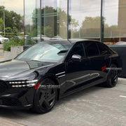 We manufacture premium quality forged wheels rims for Genesis G90 2022+ in any design, size, color.

WHEEL SIZE:

Front: 20 x 8.5 ET 31
Rear: 21 x 9.5 ET 45
PCD: 5 x 114.3
CB: 67.1
Finish: Matte Black
Material: 6061-T6 Forged Aluminum
THIS WHEEL DESIGN CAN BE CUSTOM-MADE FOR YOUR CAR IN ANY SIZE AND COLOR OPTIONS
Available in monoblock, 2-piece, 3-piece, duoblock, beadlock
3D wheel renderings are provided according to the exact dimensions and specifications requested by the client, ensuring proper fitment f