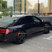 We manufacture premium quality forged wheels rims for Genesis G90 2022+ in any design, size, color.

WHEEL SIZE:

Front: 20 x 8.5 ET 31
Rear: 21 x 9.5 ET 45
PCD: 5 x 114.3
CB: 67.1
Finish: Matte Black
Material: 6061-T6 Forged Aluminum
THIS WHEEL DESIGN CAN BE CUSTOM-MADE FOR YOUR CAR IN ANY SIZE AND COLOR OPTIONS
Available in monoblock, 2-piece, 3-piece, duoblock, beadlock
3D wheel renderings are provided according to the exact dimensions and specifications requested by the client, ensuring proper fitment f