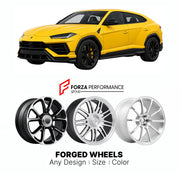 21 INCH FORGED WHEELS RIMS for LAMBORGHINI URUS FACELIFT 2024+ FORZA PERFORMANCE Mansory Style

We manufacture premium quality forged wheels rims for Lamborghini Urus Facelift 2024+ in any design, size, color.

THIS WHEEL DESIGN CAN BE CUSTOM-MADE FOR YOUR CAR IN ANY SIZE AND COLOR OPTIONS
Available in monoblock, 2-piece, 3-piece, duoblock, beadlock
3D wheel renderings are provided according to the exact dimensions and specifications requested by the client, ensuring proper fitment for their car prior to pr