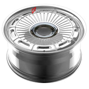 We manufacture premium quality forged wheels rims for Lincoln Continental IV 1961 - 1969 in any design, size, color.

WHEEL SIZE:

Front: 15 x 6.5 ET 15
Rear: 15 x 6.5 ET 15
PCD: 5 x 127
CB: 72.6
Finish: Chrome
Material: 6061-T6 Forged Aluminum
THIS WHEEL DESIGN CAN BE CUSTOM-MADE FOR YOUR CAR IN ANY SIZE AND COLOR OPTIONS
Available in monoblock, 2-piece, 3-piece, duoblock, beadlock
3D wheel renderings are provided according to the exact dimensions and specifications requested by the client, ensuring proper